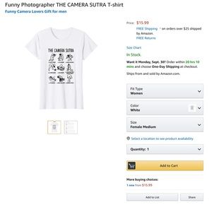 Funny The Camera Sutra Tee